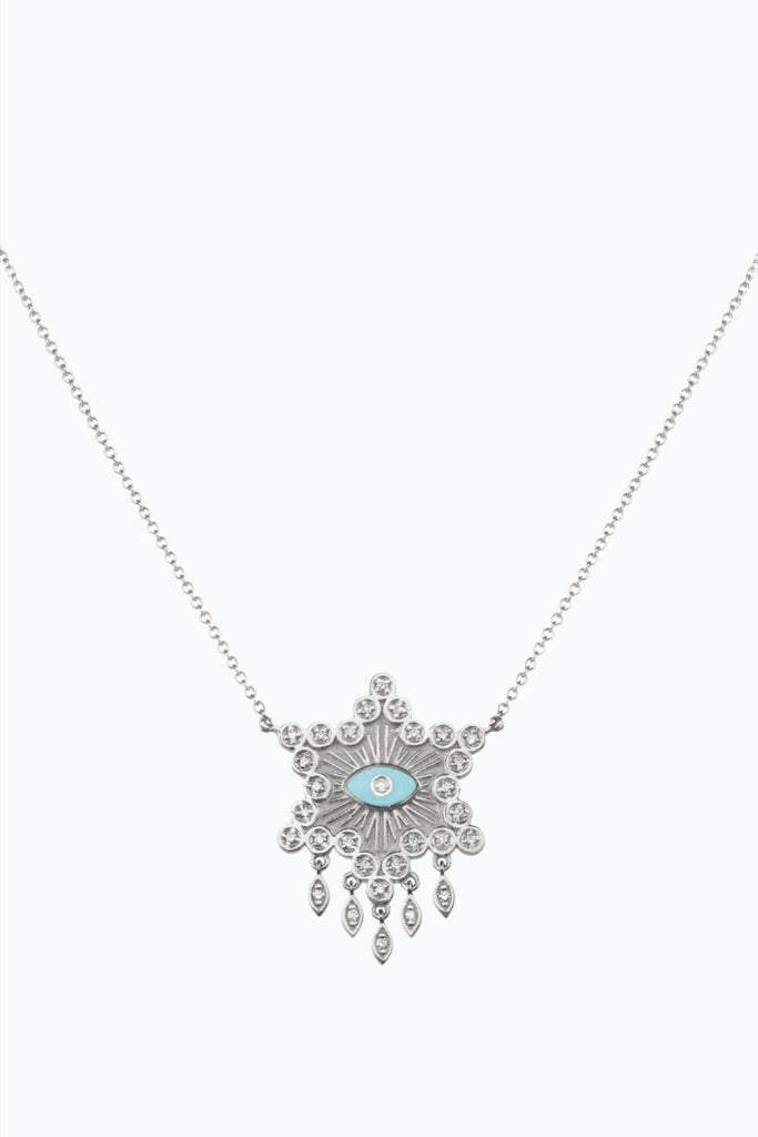 Star Of David Lucky Eye Necklace