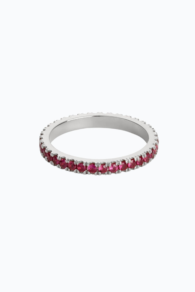 Fuchsia Eternity Diamond Ring