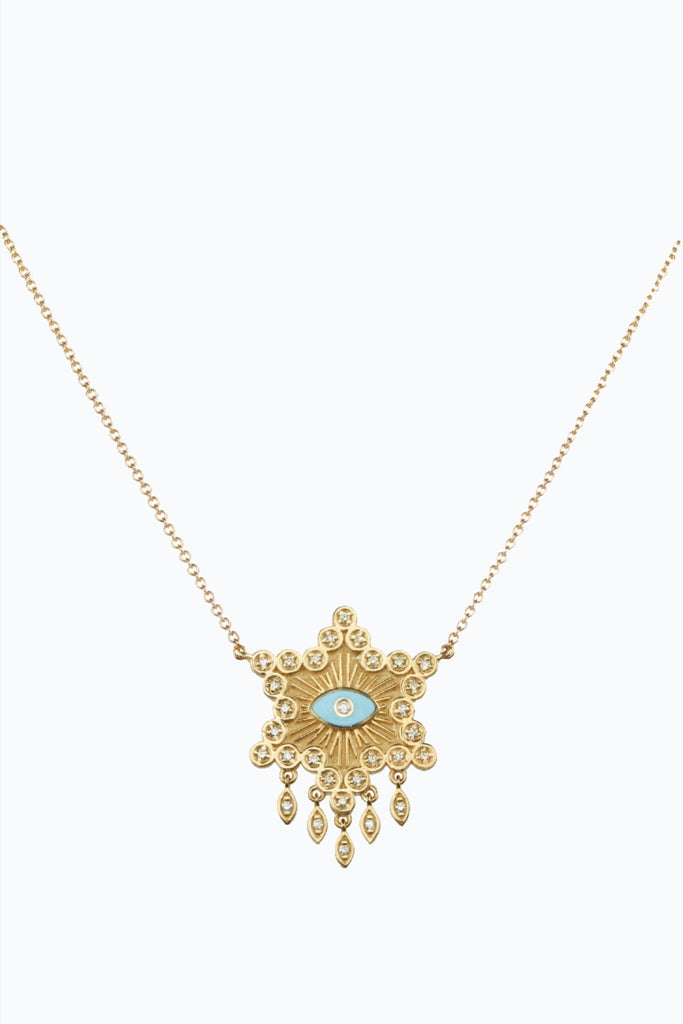 Star Of David Lucky Eye Necklace