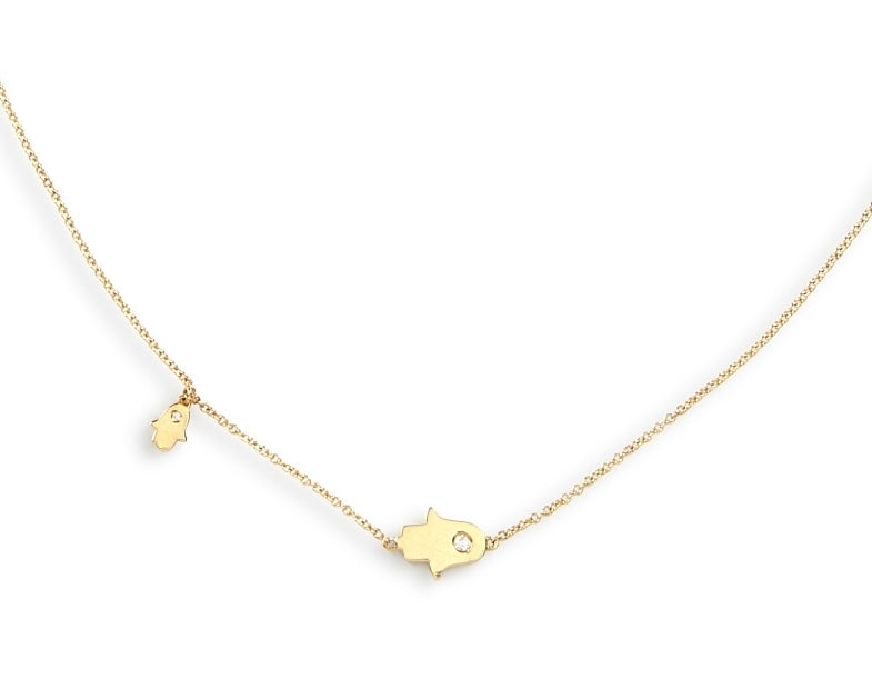 Lucky Hamsa Chain Necklace