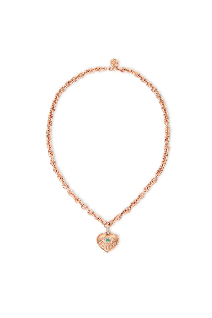 Heart Eye Link Necklace
