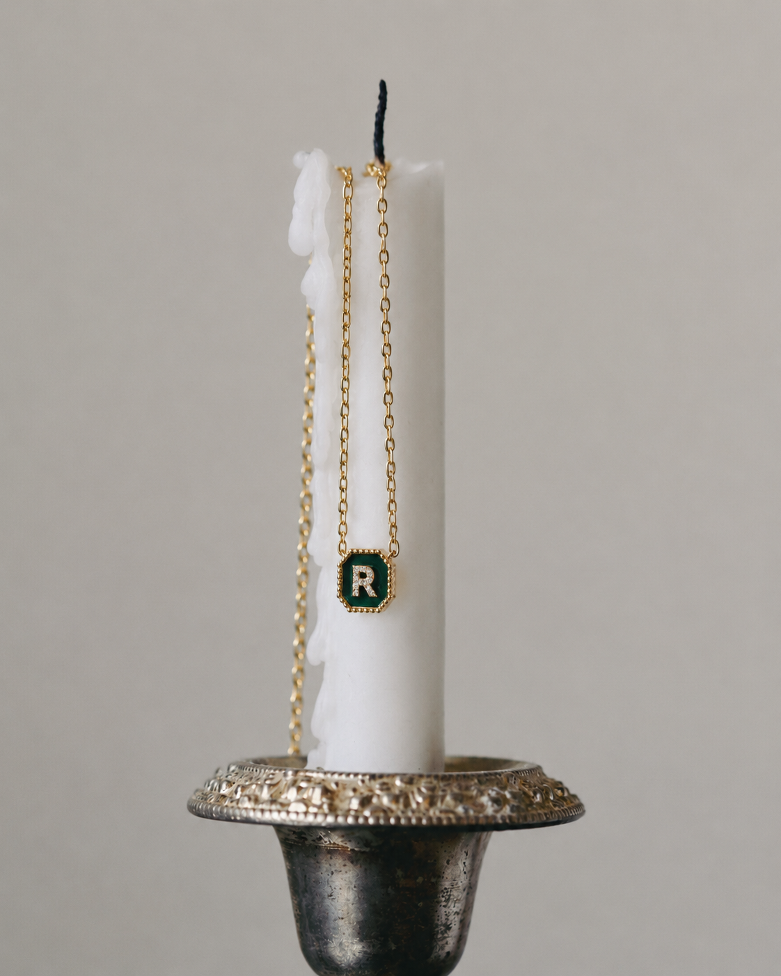 Initial Medallion Necklace
