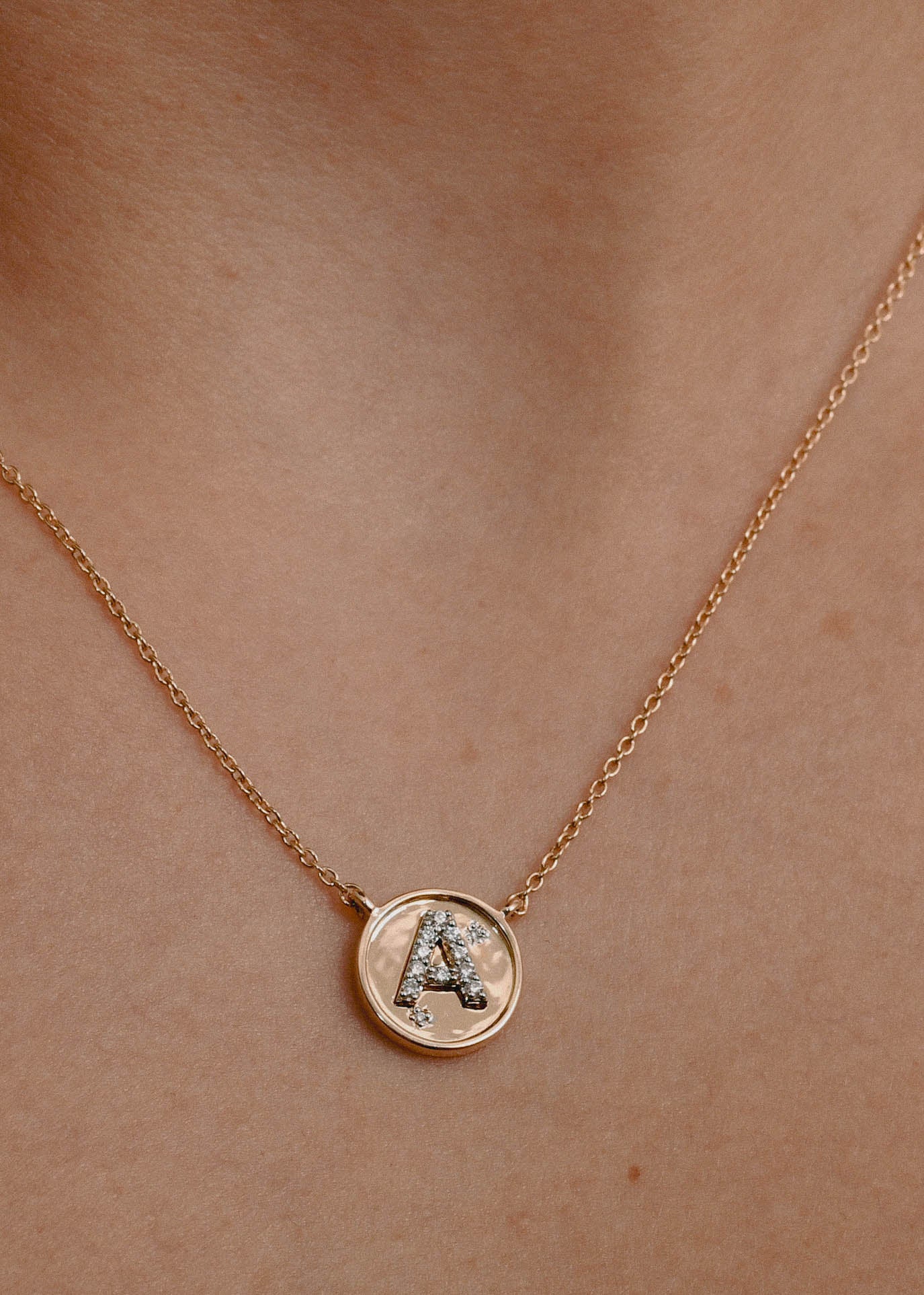 Initial Star Medallion Necklace