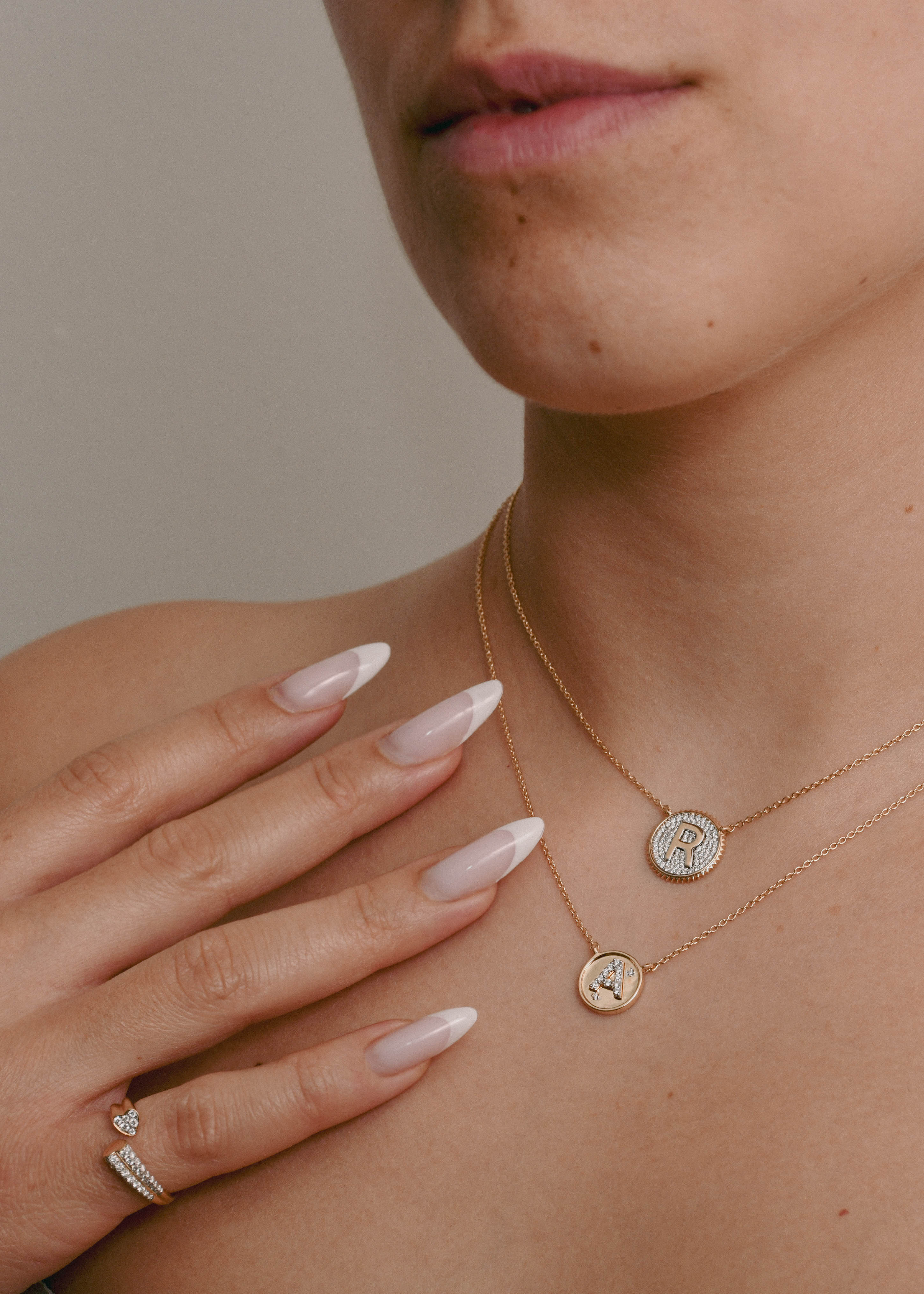 Initial Star Medallion Necklace