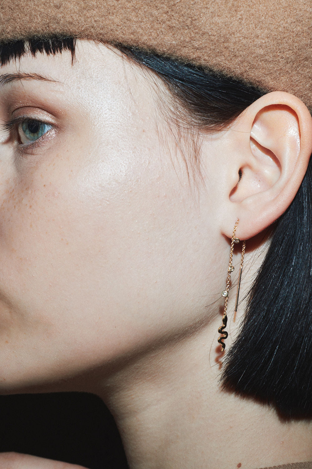 Snake Chain Drop Earring