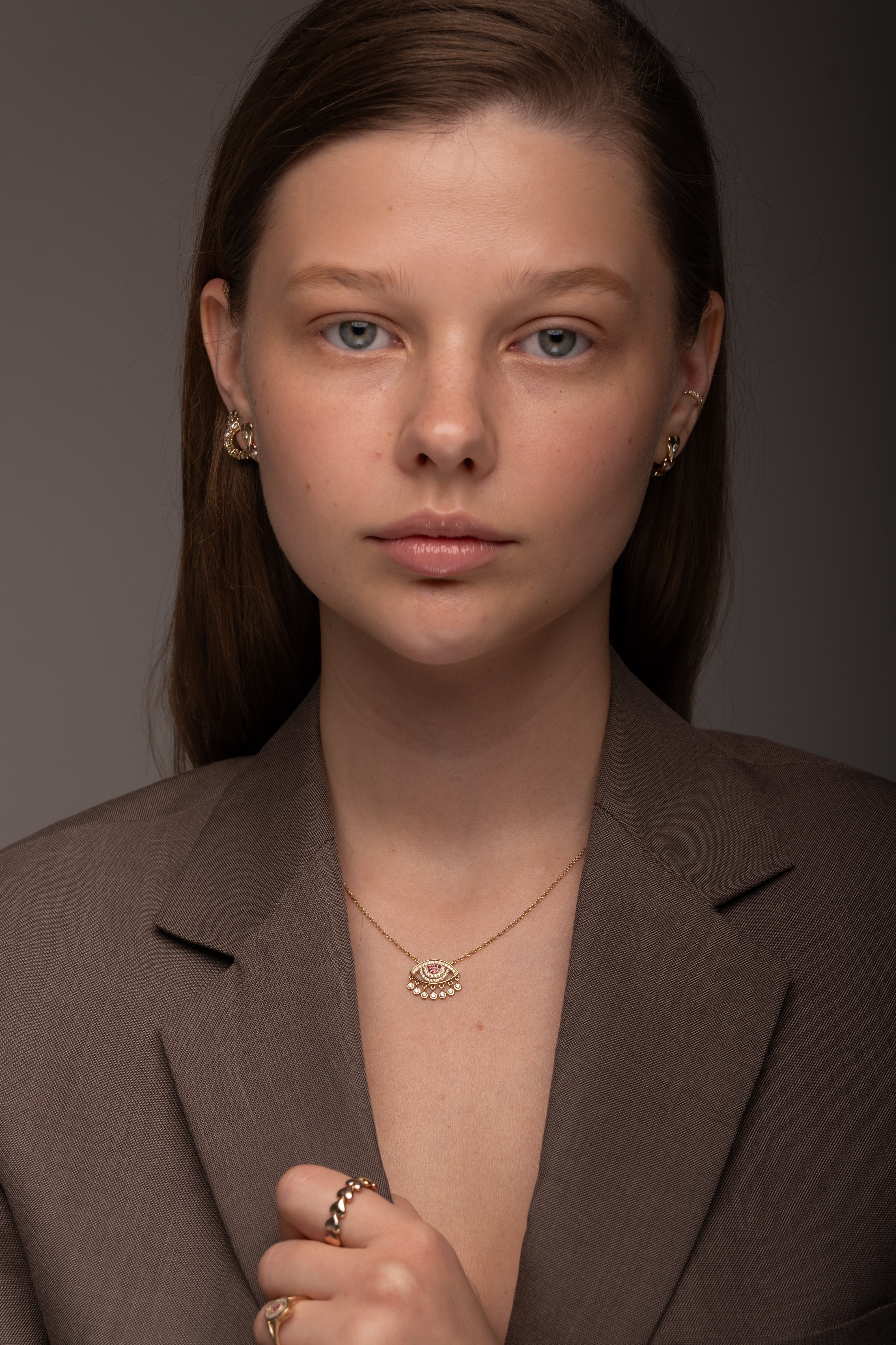 Chandelier Eye Necklace