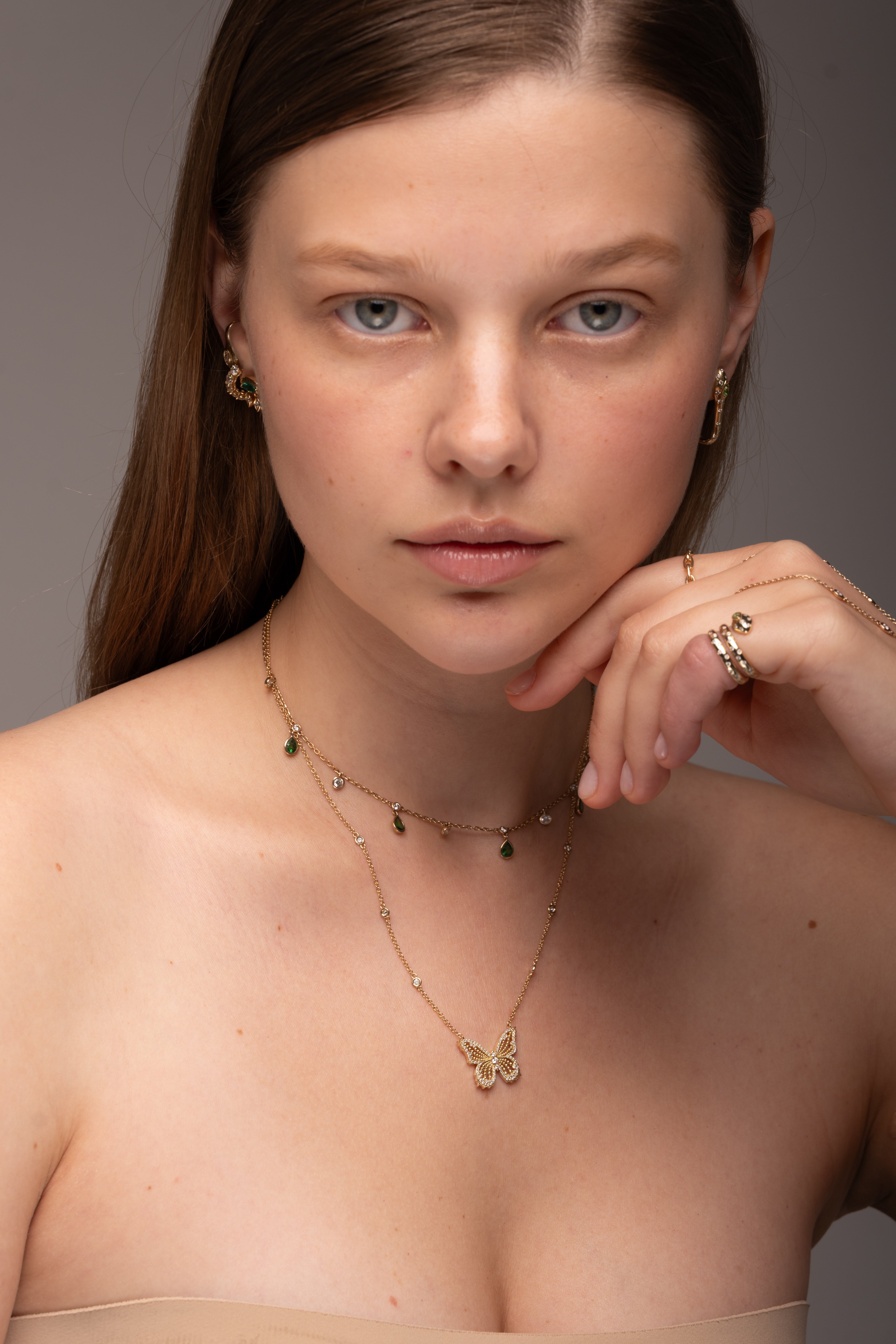 Butterfly Diamonds Necklace